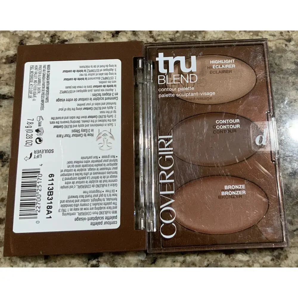 Covergirl TruBlend Contour Palette Highlight Contour Bronze D New Set Of 2